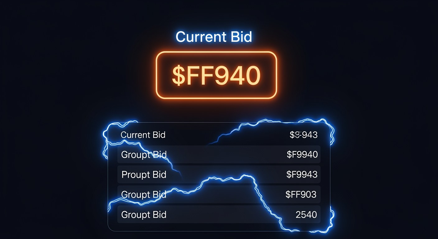 Step 2: Check the current top bid