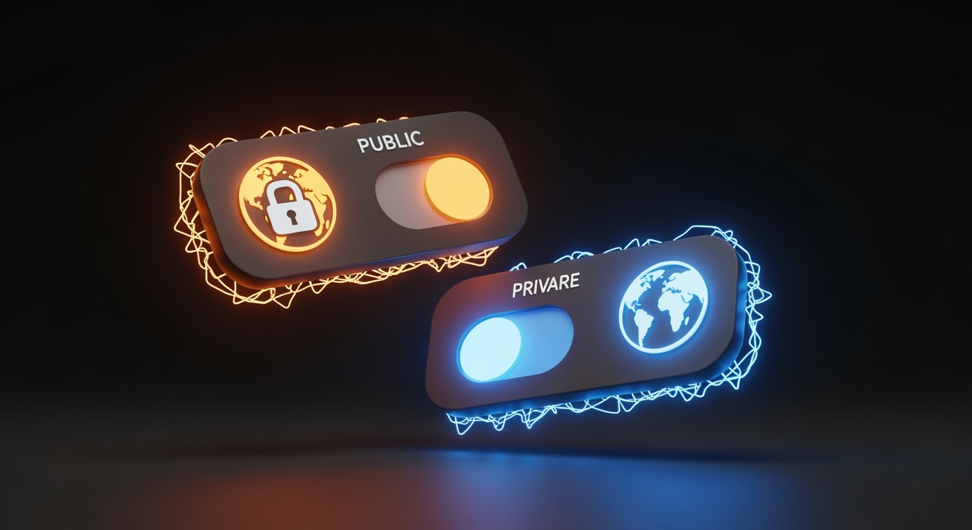 Step 4: Choose public or private