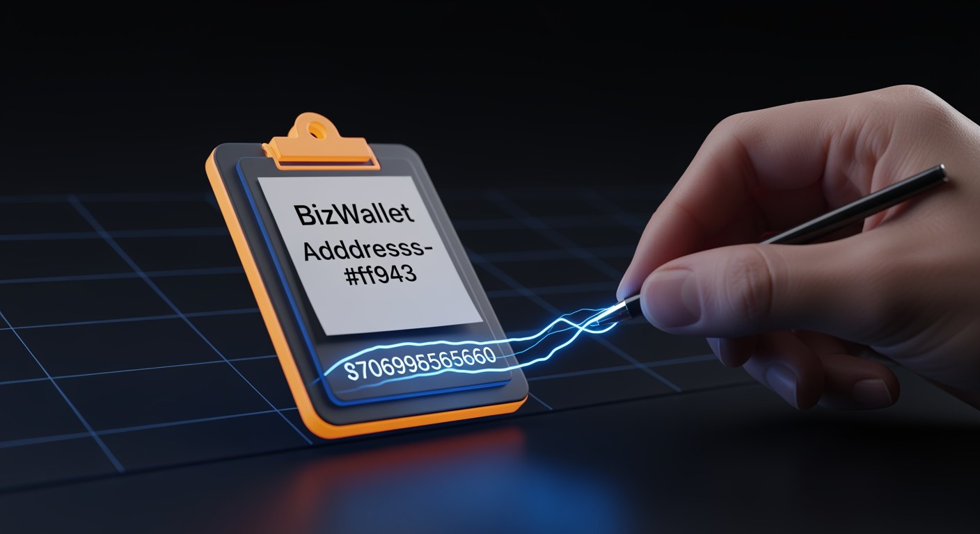 Step 2: Note the BizNode receiving wallet